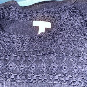 Lilly Pulitzer Navy Textured Knit Sweater